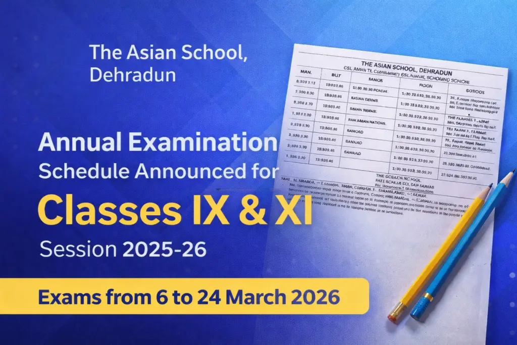 Annual Exams Schedule 2025–26 Announced for Classes IX and XI